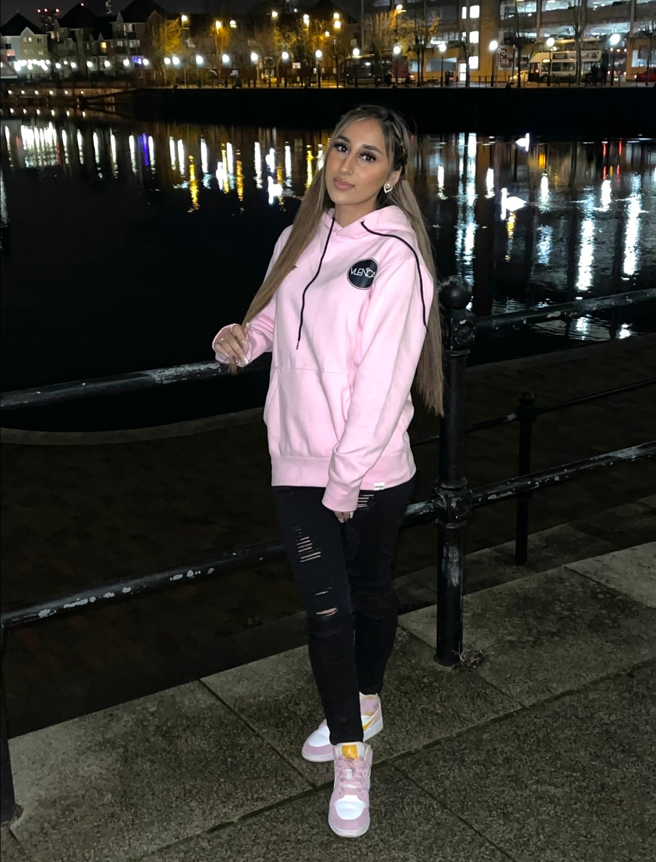 Pink Customised Hoodie