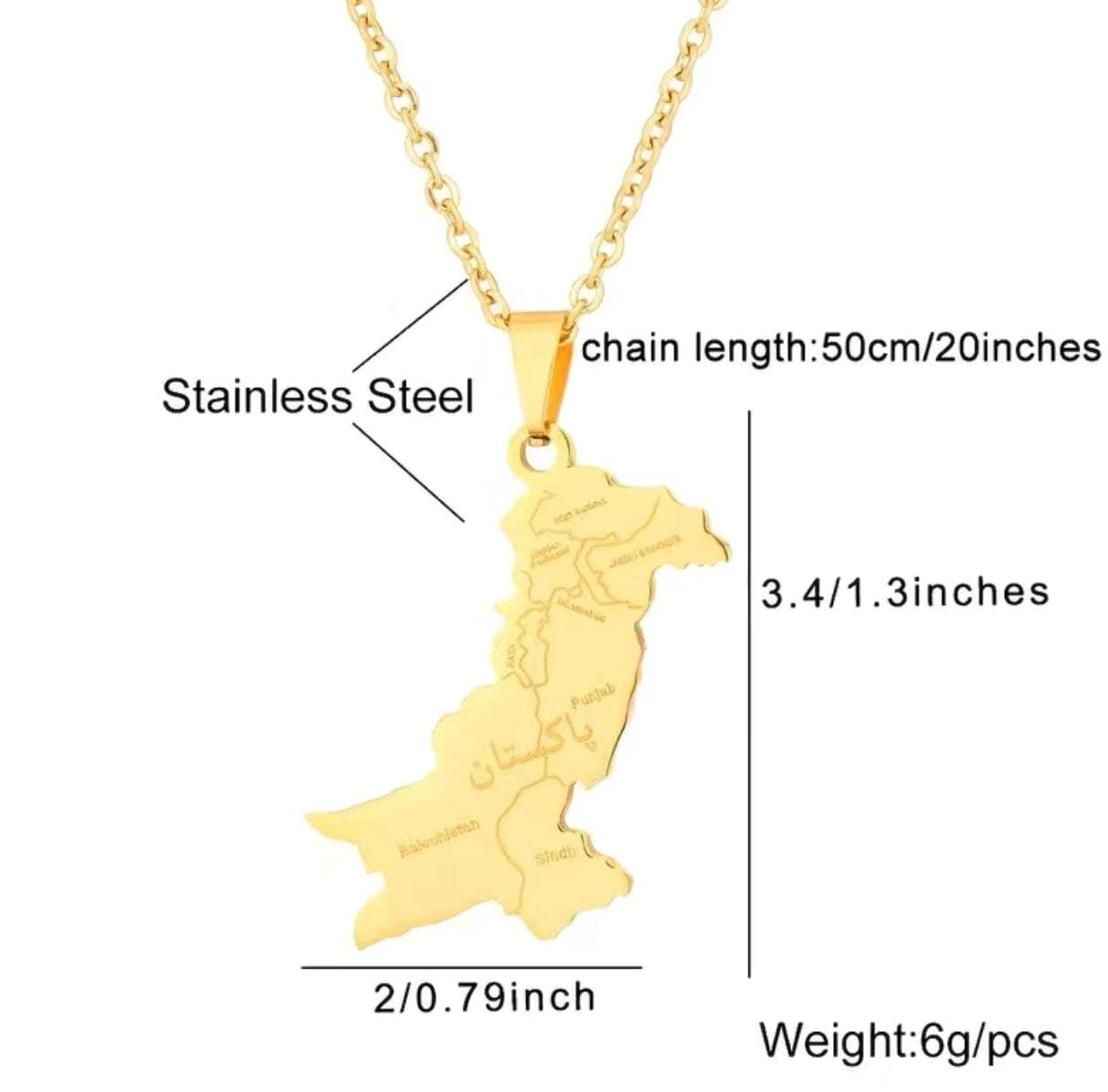 Pakistan Pendant Chain